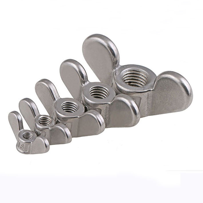 Rustfritt stålvingemutter